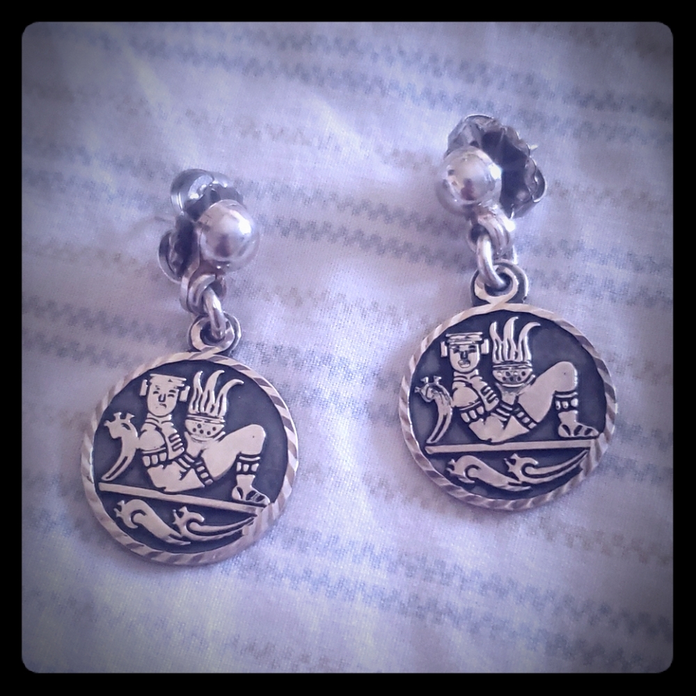 Taxco sterling earrings